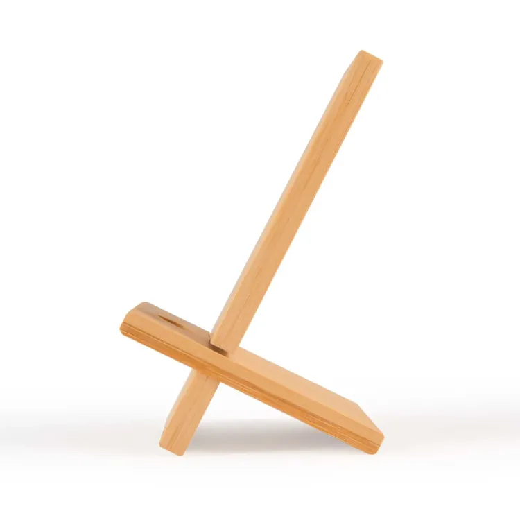 Apollo Bamboo Phone Stand - Side