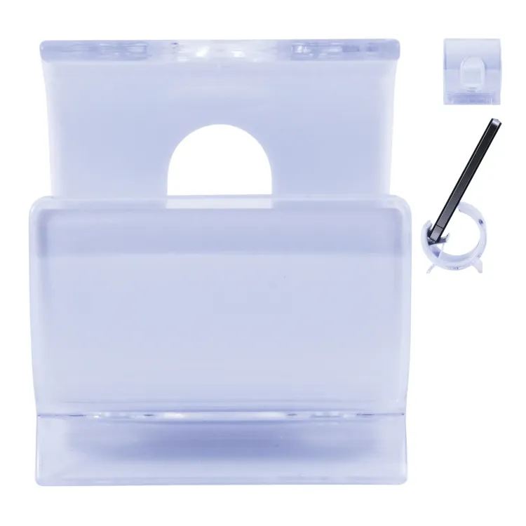 Cradle Phone Holder - Clear/White