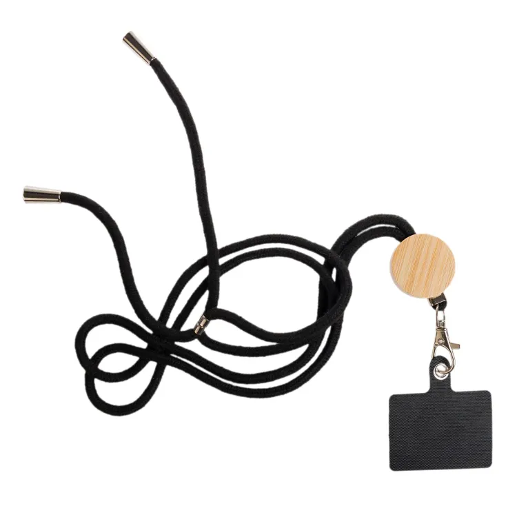 Shadow Phone Neck Lanyard - Black Bamboo