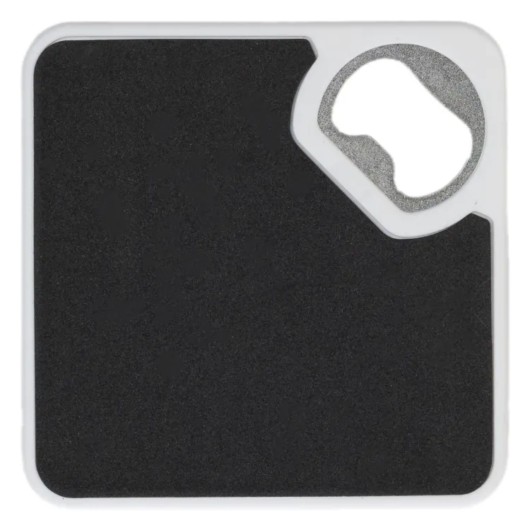 Quench Bottle Opener / Coaster  - White Back