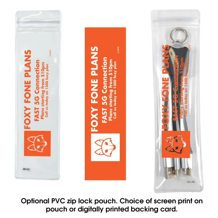 Kinetic Square Glow Cable - Optional PVC Pouch