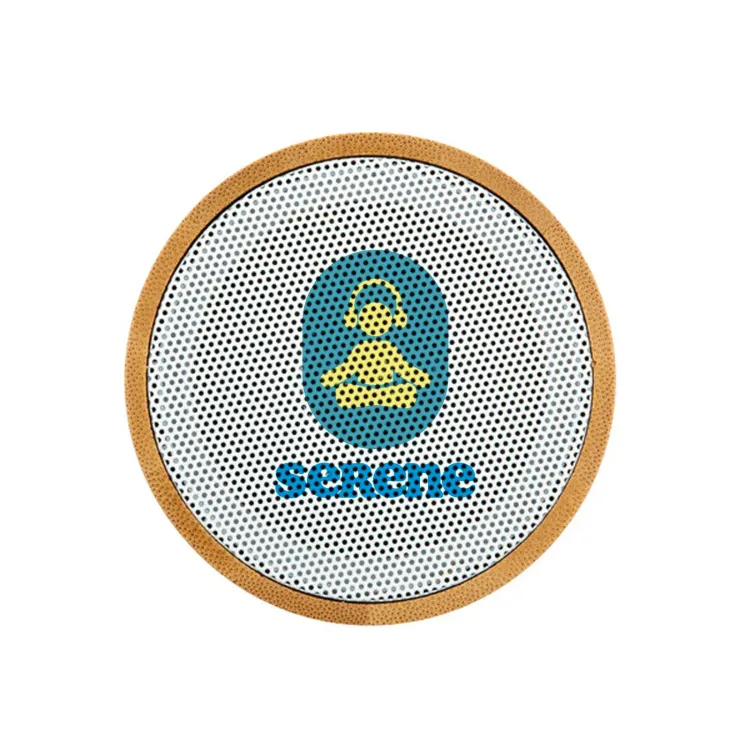 Freedom Bamboo Bluetooth Speaker  - Digital Print on Grill