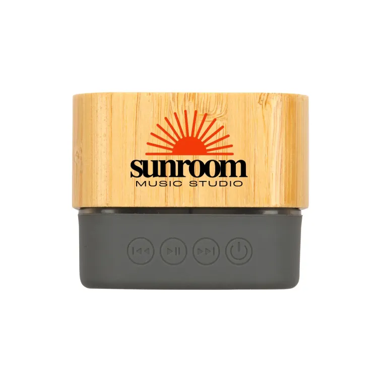 Gig Bamboo Bluetooth Speaker - Digital Print on Side