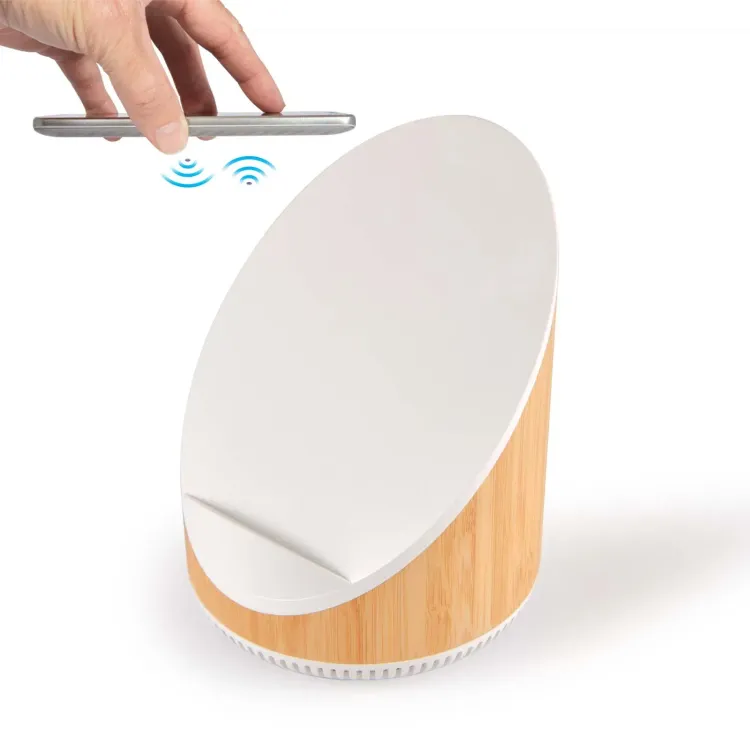 Fresco Speaker & Wireless Charger - Bamboo