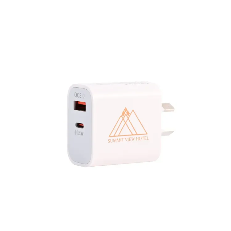Paramount Wall Charger - Pad Print Side Angle