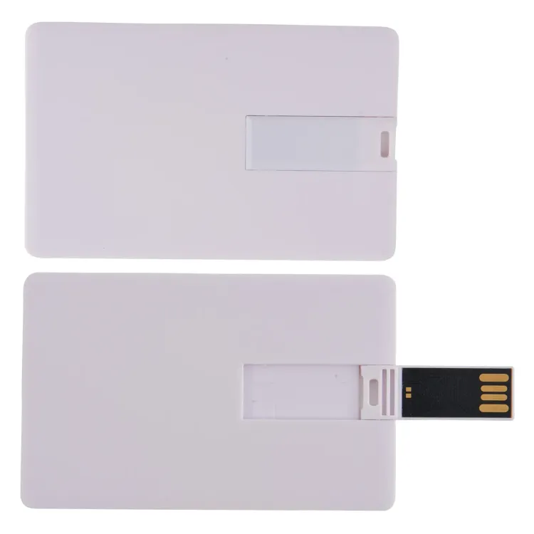 Credit Card Flash Drive  - White