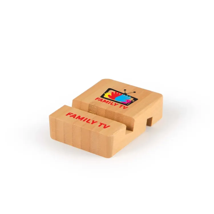 Rascal Bamboo Tablet & Phone Stand - Angle