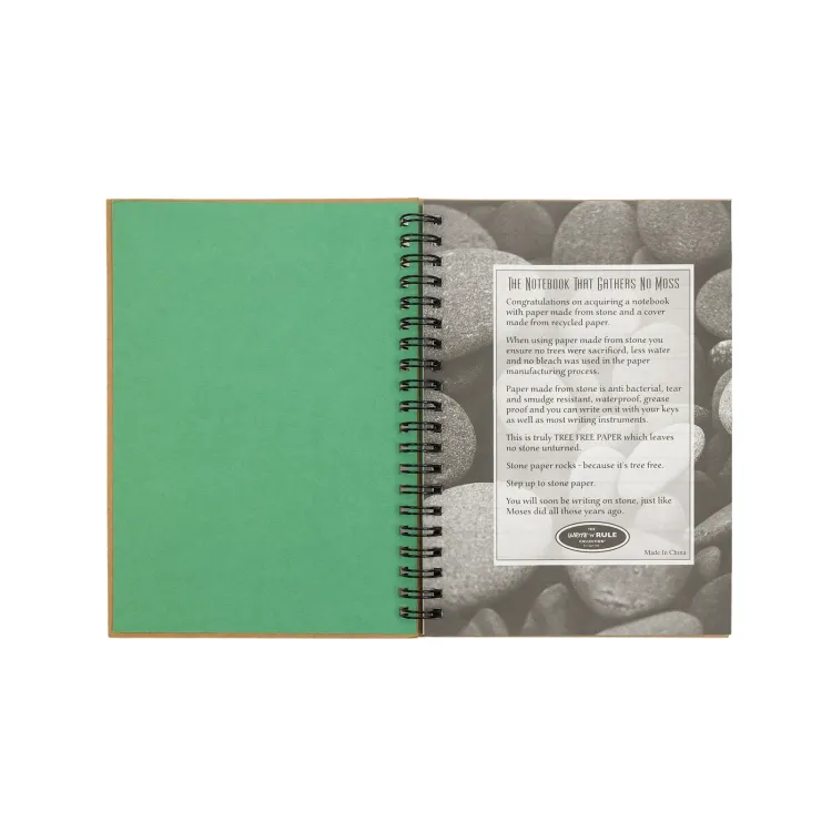 Stone Paper Notebook - Stone Paper Message