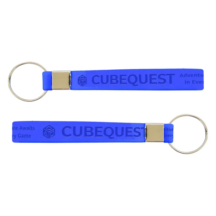 Silicone Strap Keytag - Debossed