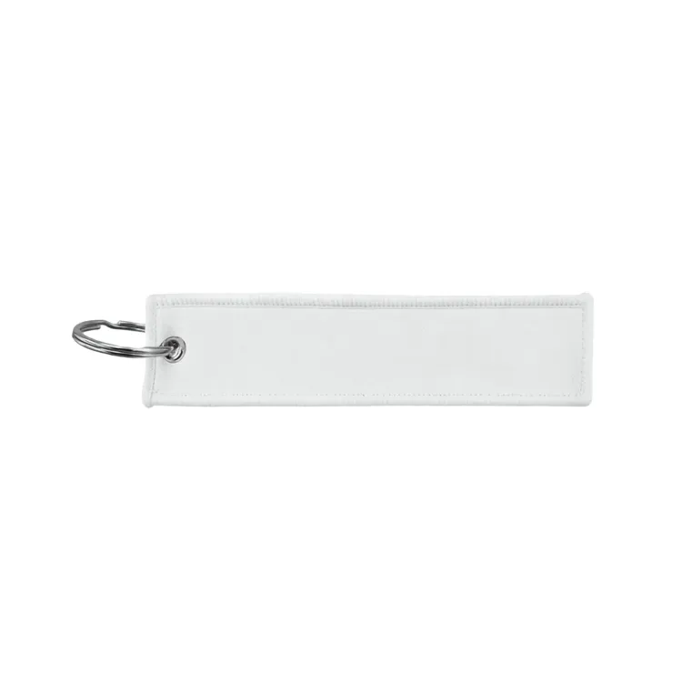 Woven Keytag - White