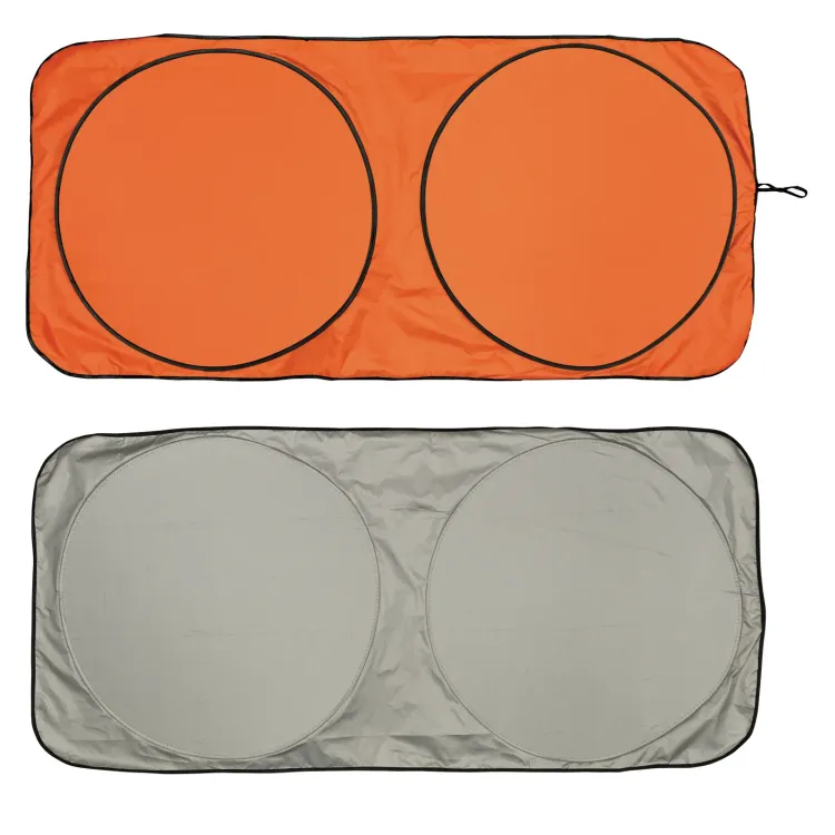 Solar Car Sun Shade - Orange/Black/Silver