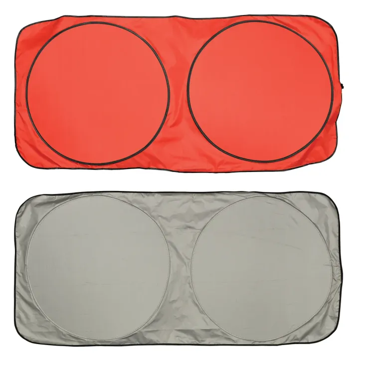 Solar Car Sun Shade - Red/Black/Silver