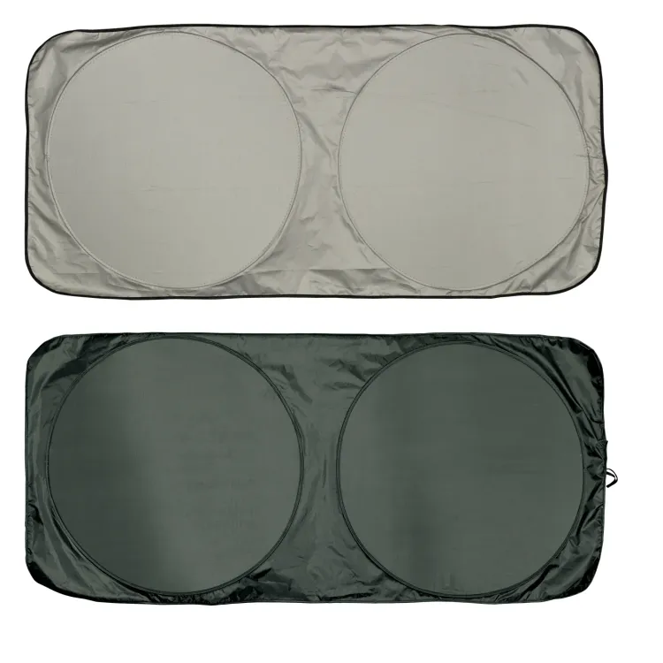 Solar Car Sun Shade - Silver/Black