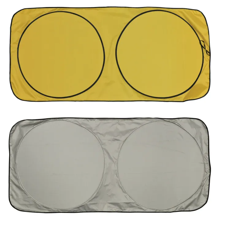 Solar Car Sun Shade - Yellow/Black/Silver
