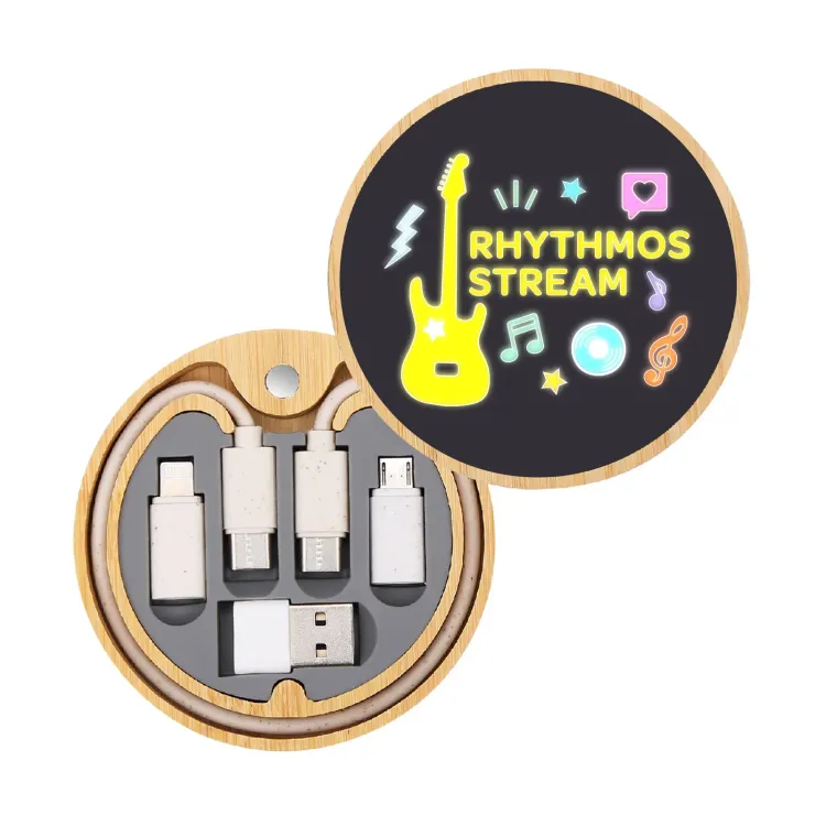 Reveal Inductive Circle Charger Set - Digital Print Illuminated