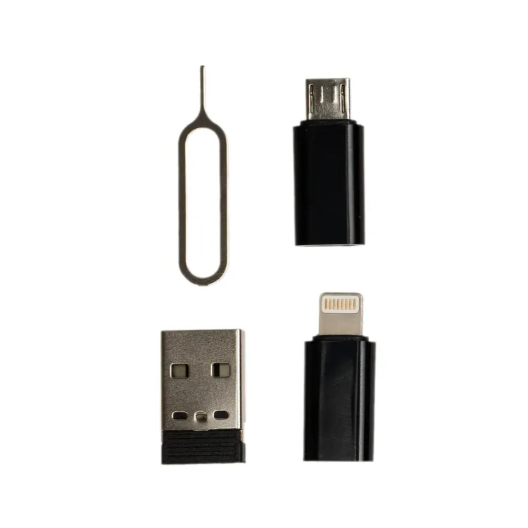 PowerFlex Retractable Cable Set - Adaptors Black