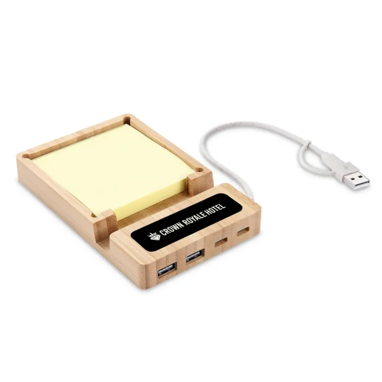 Lumos USB & Note Hub - Laser Engraved