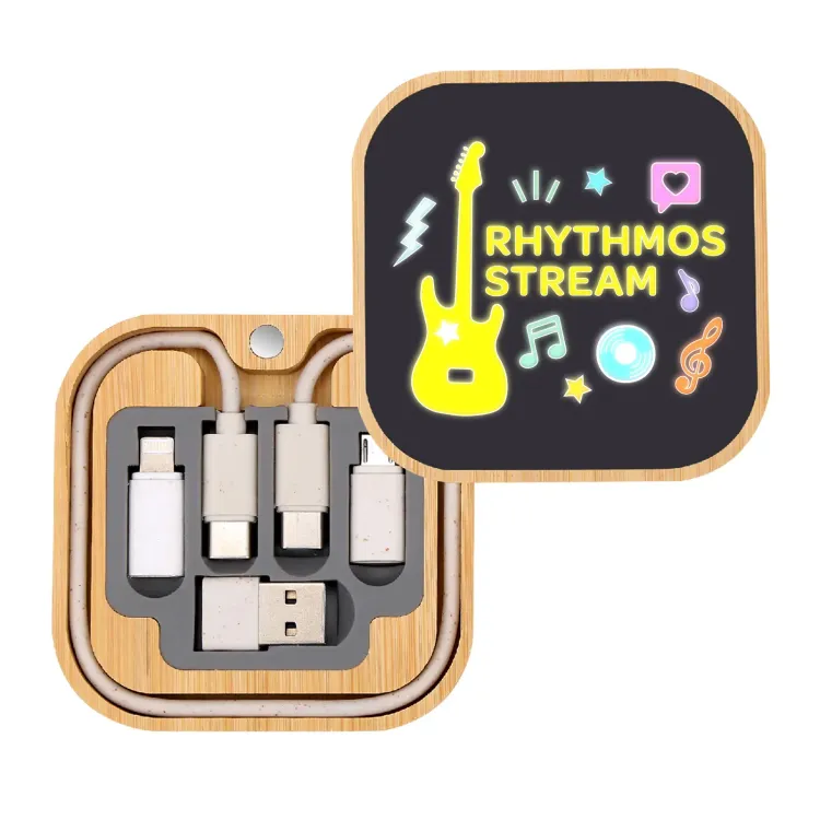 Reveal Inductive Square Charger Set - Digital Print Illuminated