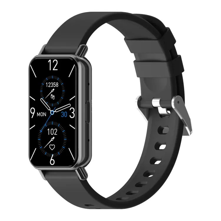 Slim Smart Watch - Angle 1 Black/Black
