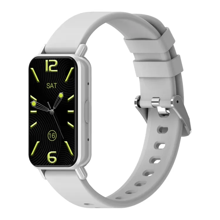 Slim Smart Watch - Angle 1 Silver/Grey