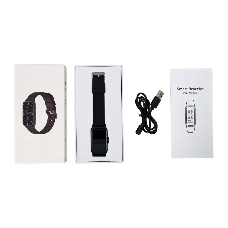 Slim Smart Watch - Box Contents Black/Black