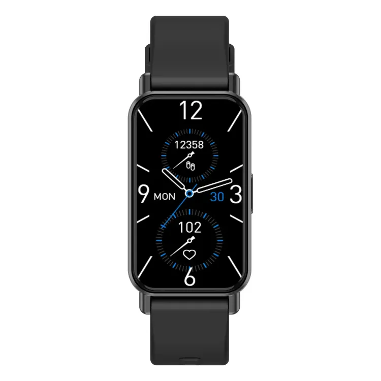 Slim Smart Watch - Front Black/Black