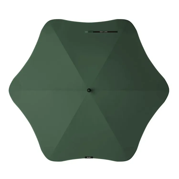 Top view of BLUNT Classic umbrella in forest green colour