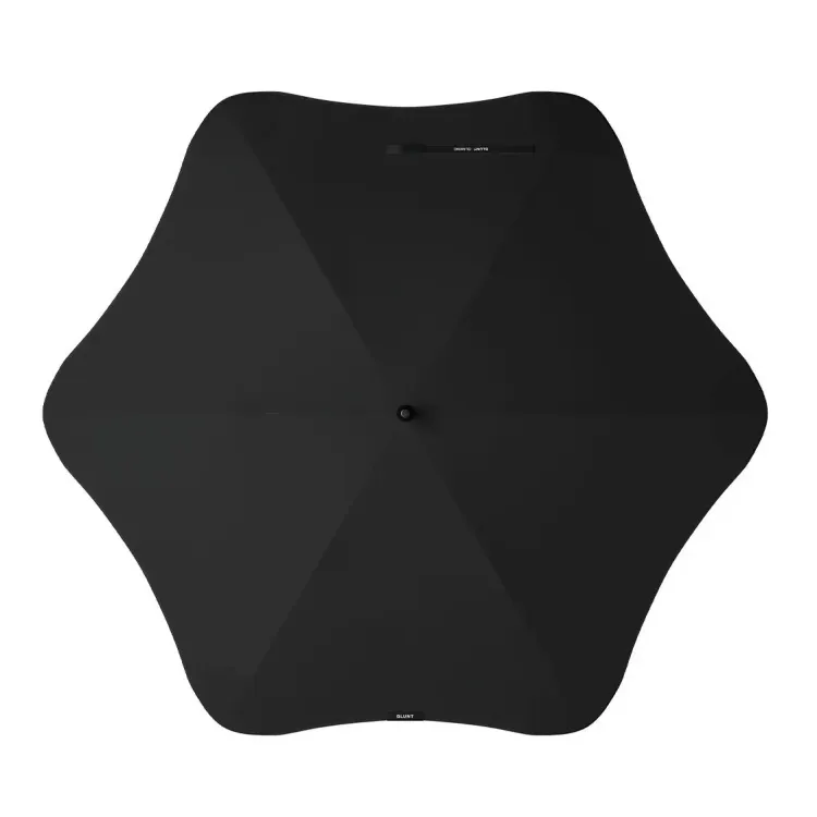 Top view of BLUNT Classic umbrella in ink black colour