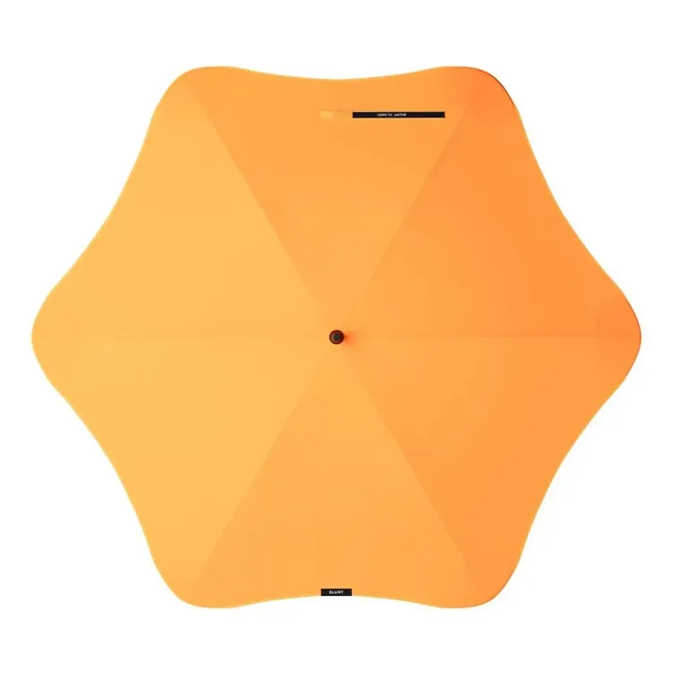 Top view of BLUNT Classic umbrella in mango orange colour
