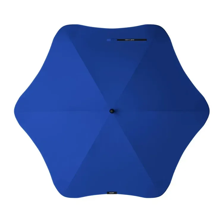 Top view of BLUNT Classic umbrella in ocean blue colour