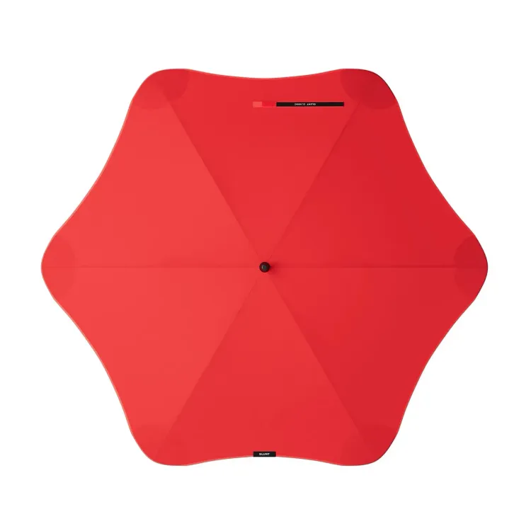 Top view of BLUNT Classic umbrella in red colour