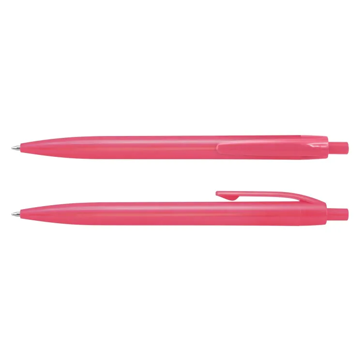 Omega Pen in pink, front and side views