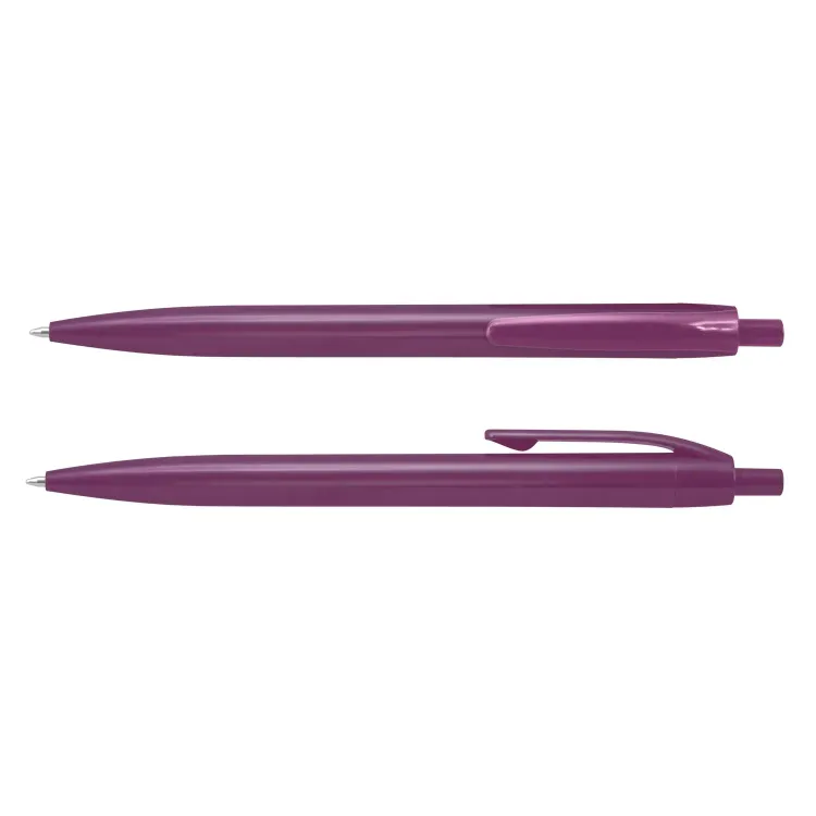 Omega Pen in purple, front and side views