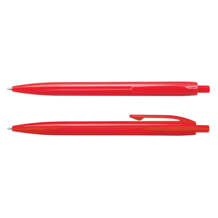 Omega Pen in red, front and side views