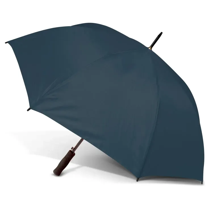 Pro-Am umbrella in navy, open angled front view