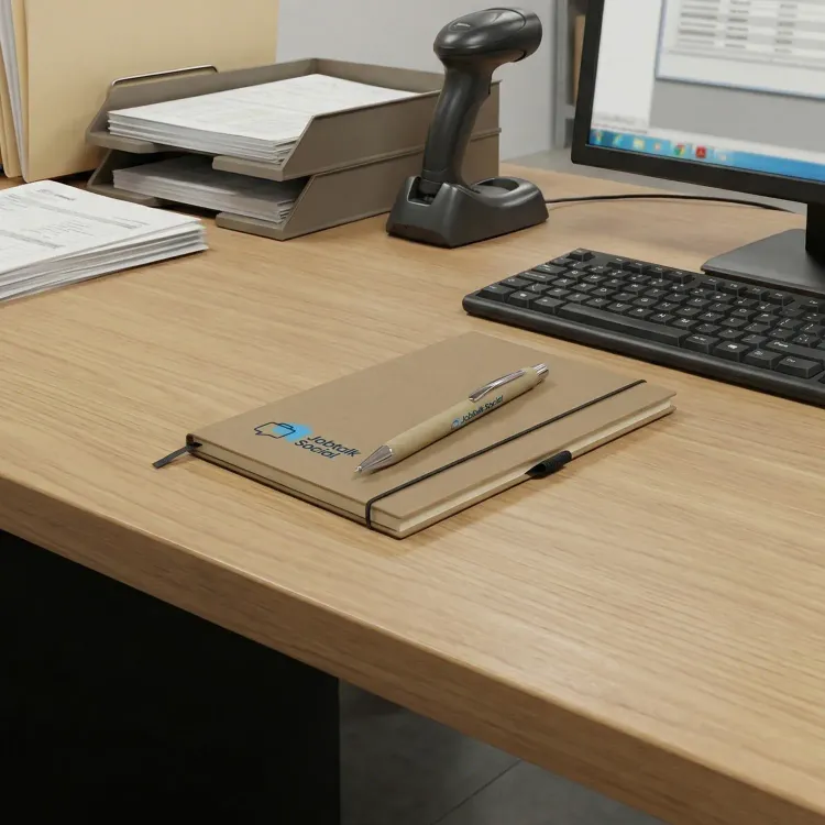 Kraft Notebook and Pen Gift Set — Feature