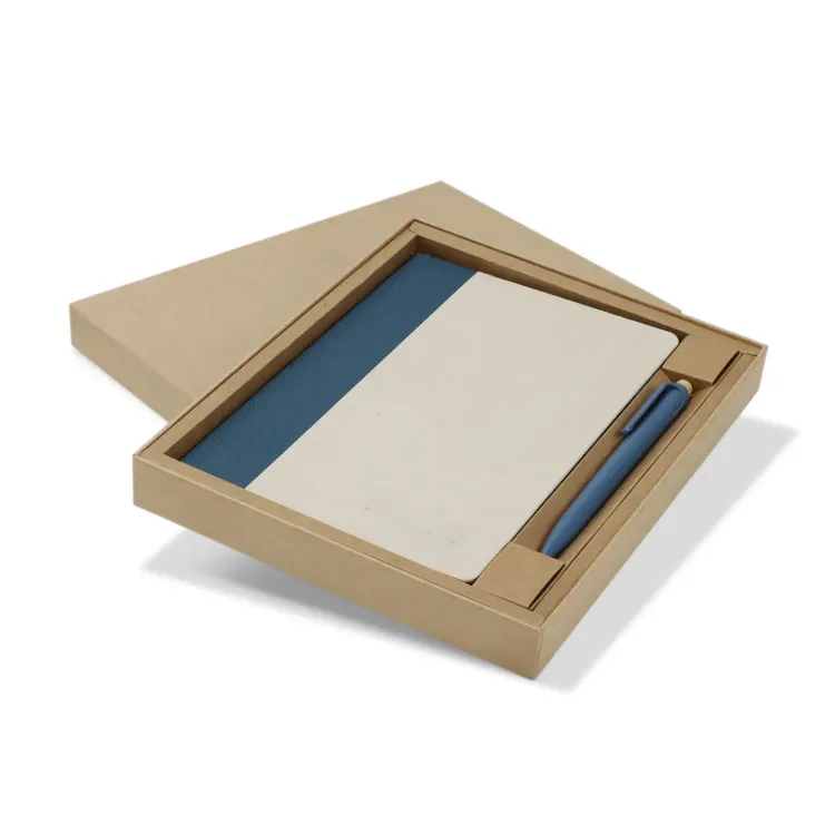 Paulo Notebook and Pen Gift Set — Navy