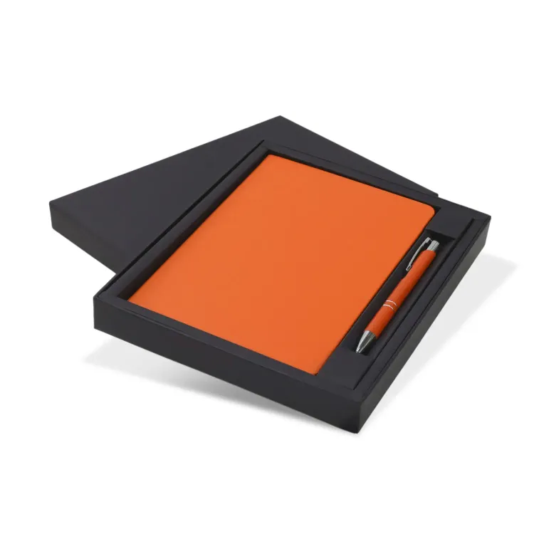 Kingston Notebook and Pen Gift Set — Orange