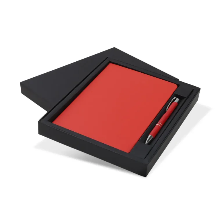 Kingston Notebook and Pen Gift Set — Red