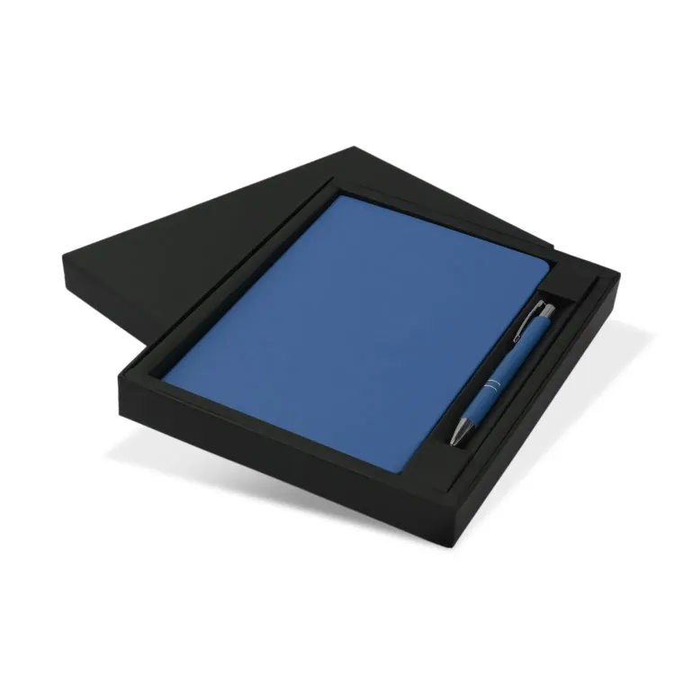 Kingston Notebook and Pen Gift Set — Dark Blue