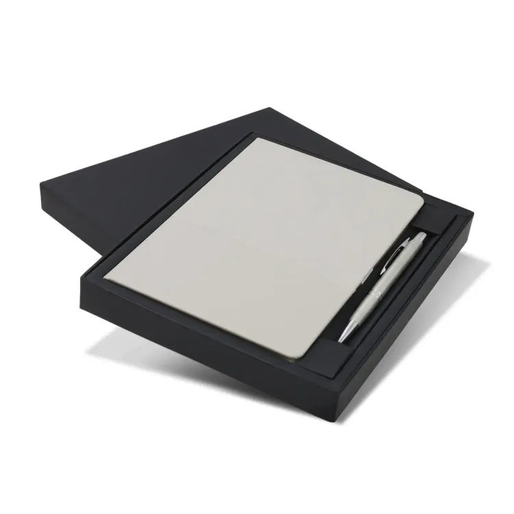 Harvard Notebook and Pen Gift Set — Stone