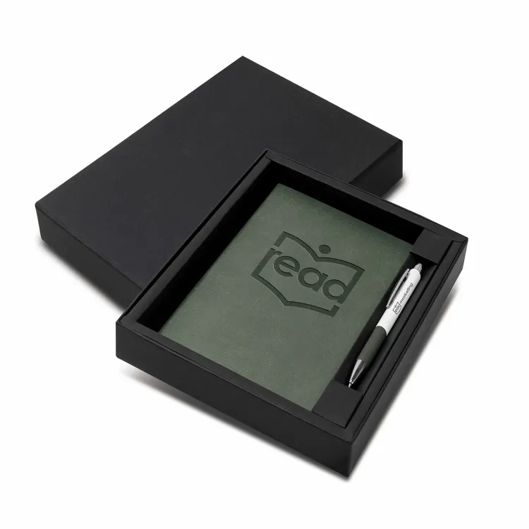 Genoa Notebook and Pen Gift Set — Branding