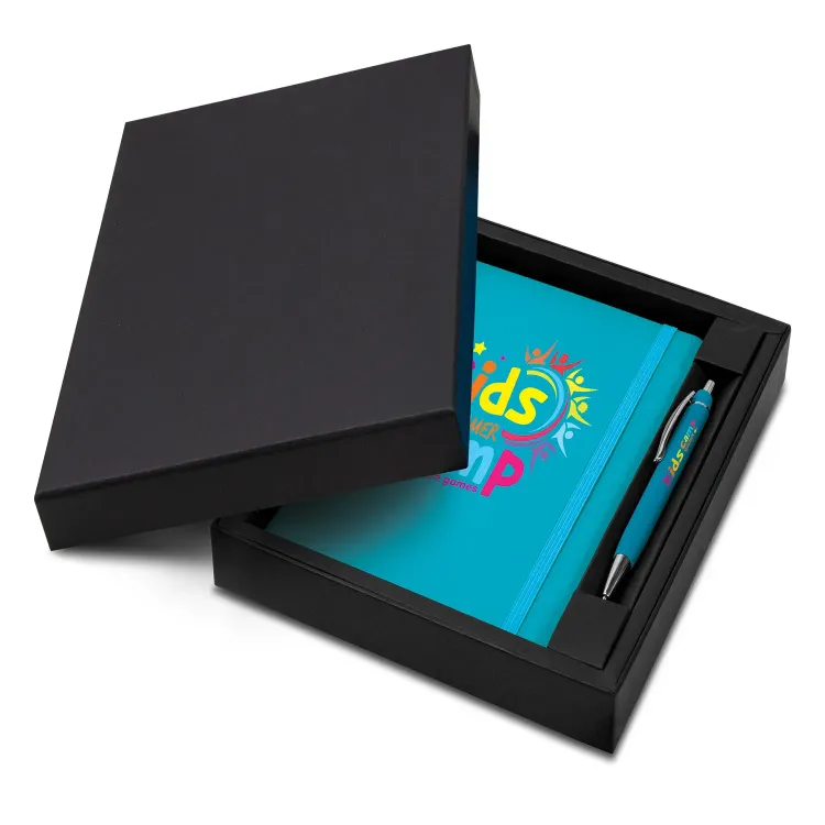 Omega Notebook and Pen Gift Set — Branding