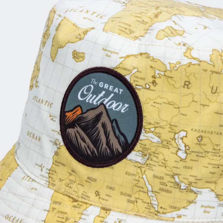 Sonny Custom Bucket Hat with Full Colour Patch — Patch Detail