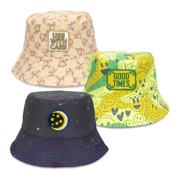 Sonny Custom Bucket Hat with Embroidery Patch — Main