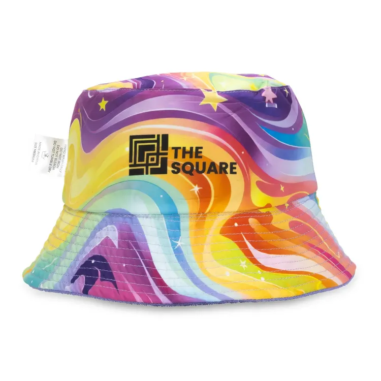 Custom Reversible Twill/Terry Bucket Hat — Inside