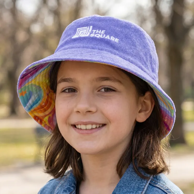 Custom Reversible Twill/Terry Bucket Hat — Feature