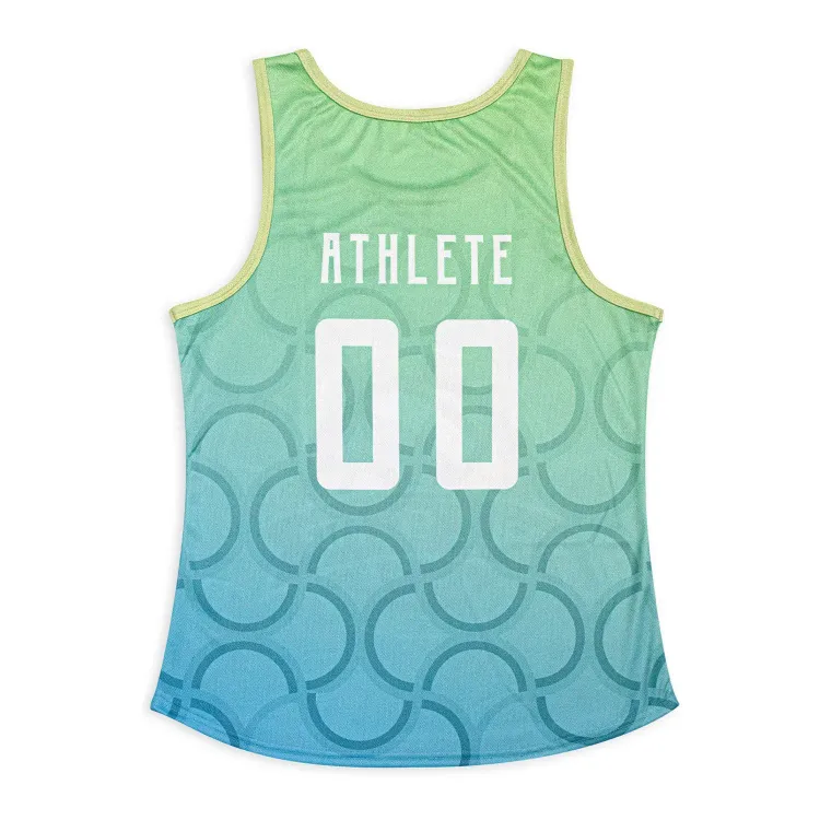 Custom Womens Active Tank Top — Back