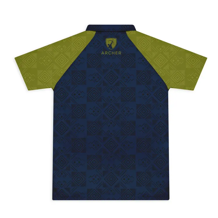 Custom Mens Active Polo — Back