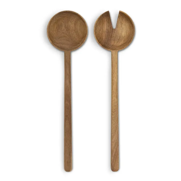 Keepsake Luca Salad Servers — natural
